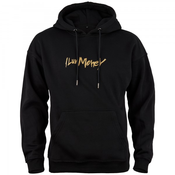 I Luv Money Hoodie Gold Glitter