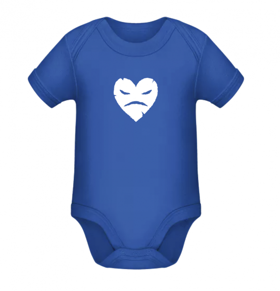 Evil Heart Baby Bodysuit Cobalt Blue