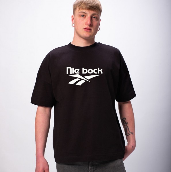 Nie Bock Unisex Premium Oversize T-Shirt Black