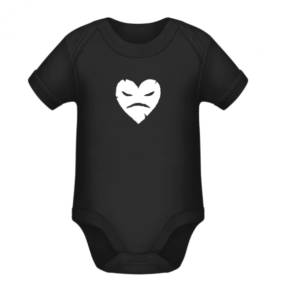 Evil Heart Baby Bodysuit Black