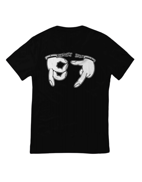 T-Shirt - 187 Gang Sign Black